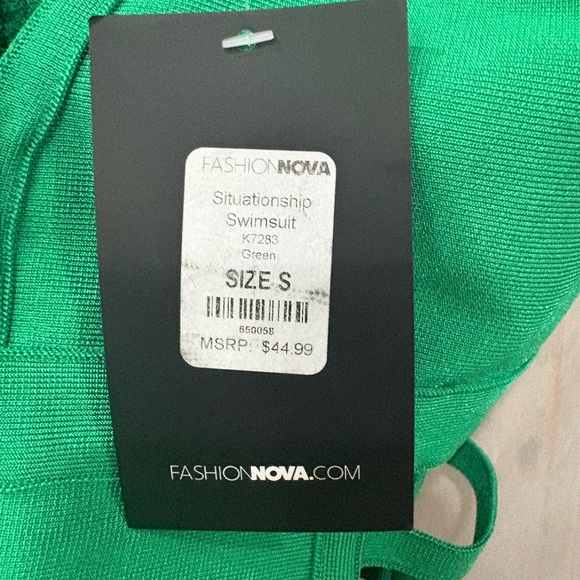 Green One-Piece Swimsuit - Picture 8 of 11